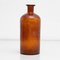 Botella de farmacia ámbar Mid-Century de vidrio, años 50, Imagen 7