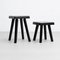 Black Wood Edition S01R and S01 Stools from Pierre Chapo, 2020s, Set of 2 11