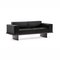 Refolo Modular Sofa in Wood and Black Leather by Charlotte Perriand for Cassina, Set of 6, Image 3