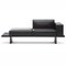 Divano modulare Refolo in legno e pelle nera di Charlotte Perriand per Cassina, set di 6, Immagine 10