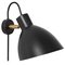 KH#1 Black Wall Lamp by Sabina Grubbeson for Konsthantverk, Image 1