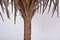 Tall Italian Hollywood Regency Palm-Shaped Lamp in Brass and Wood with Cabinet, 1970s, Image 8