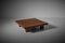 Square Pine Wooden Coffee Table, France, 1970s 6