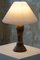 Art Nouveau Danish Terracotta Table Lamp attributed to L. Hjorth, Bornholm, 1930s 7