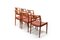Vintage Teak and Indian Leather Chairs by Niels Otto Møller, 1960s, Set of 6 6