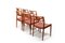 Vintage Teak and Indian Leather Chairs by Niels Otto Møller, 1960s, Set of 6 6