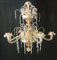 Lámpara de araña de cristal de Murano, años 90, Imagen 1