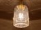 Large Glass and Brass Pendant Lamp from Limburg, 1970s, Set of 2 8