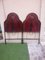 Headboards in Iron and Sheet Metal Painted in Rosewood Colour, 1920s-1930s, Set of 2 3