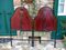 Headboards in Iron and Sheet Metal Painted in Rosewood Colour, 1920s-1930s, Set of 2 4
