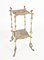 Antique French Cast Iron Polychrome Plant Stand 1