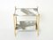 Brass Chrome Mirrored End Tables from Maison Jansen, 1970s, Set of 2 5