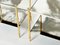 Brass Chrome Mirrored End Tables from Maison Jansen, 1970s, Set of 2 3