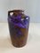 Mid-Century Brown, Purple and Blue Ceramic Vase from Scheurich, 1954, Image 1