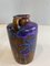 Mid-Century Brown, Purple and Blue Ceramic Vase from Scheurich, 1954, Image 11