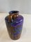 Mid-Century Brown, Purple and Blue Ceramic Vase from Scheurich, 1954 4