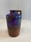 Mid-Century Brown, Purple and Blue Ceramic Vase from Scheurich, 1954, Image 2