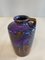 Mid-Century Brown, Purple and Blue Ceramic Vase from Scheurich, 1954 9