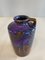 Mid-Century Brown, Purple and Blue Ceramic Vase from Scheurich, 1954, Image 9