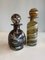 Earth Tone Glass Decanter with balloonstopper from Mdina, Set of 2 1