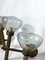 Large Italian Modern Brass and Glass Sconces attributed to Sciolari, 1970s, Set of 2 4