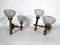 Large Italian Modern Brass and Glass Sconces attributed to Sciolari, 1970s, Set of 2, Image 1