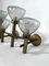 Large Italian Modern Brass and Glass Sconces attributed to Sciolari, 1970s, Set of 2 8