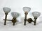 Large Italian Modern Brass and Glass Sconces attributed to Sciolari, 1970s, Set of 2 9