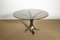 Vintage Steel & Smoked Glass Dining Table by Osvaldo Borsani for Roche Bobois 1