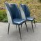 Blue Dining Chairs, Italy, 1950s, Set of 2 3