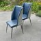 Blue Dining Chairs, Italy, 1950s, Set of 2 10
