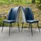 Blue Dining Chairs, Italy, 1950s, Set of 2, Image 2