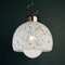 Mid-Century White Murano Pendant Lamp by Carlo Nason for Mazzega, Italy, 1960s, Image 3