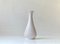 Weiß Geriffelte Keramik Vase von Eslau, 1950er 1