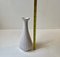 White Glaze Fluted Ceramic Vase from Eslau, 1950s 3