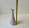 White Glaze Fluted Ceramic Vase from Eslau, 1950s, Image 3