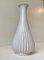 Weiß Geriffelte Keramik Vase von Eslau, 1950er 5