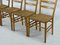 Rush Seated Dining Chairs by Hein Salomonson, 1950s, Set of 4 7