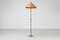 Lampadaire Mid-Century en Teck et Rotin, 1960s 1