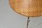 Lámpara de pie Mid-Century de teca y ratán, años 60, Imagen 3