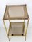 French Faux-Bambou Brass and Smoked Glass Side Table, 1960s 3