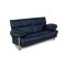 Zwei-Sitzer Sofa aus Blauem Leder von B&B Italia 3