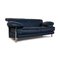 Zwei-Sitzer Sofa aus Blauem Leder von B&B Italia 7