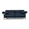Two-Seater Sofa in Blue Leather from B&B Italia 1