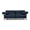 Zwei-Sitzer Sofa aus Blauem Leder von B&B Italia 1