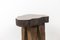 Brutalist Elm Stools, 1970s, Set of 4, Image 4