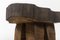 Brutalist Elm Stools, 1970s, Set of 4, Image 9