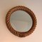 Round Rope Mirror in the style of of Audoux Minet, 1970s 2