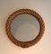 Round Rope Mirror in the style of of Audoux Minet, 1970s 4