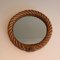 Round Rope Mirror in the style of of Audoux Minet, 1970s 5